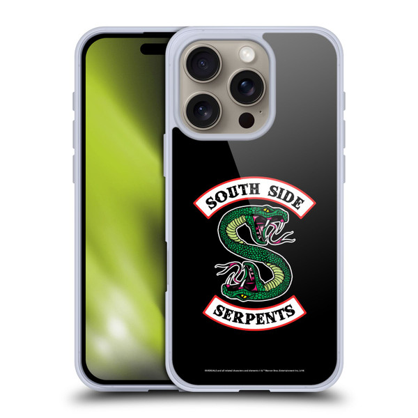 Riverdale Graphic Art South Side Serpents Soft Gel Case for Apple iPhone 16 Pro