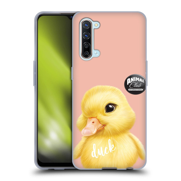 Animal Club International Faces Duck Soft Gel Case for OPPO Find X2 Lite 5G