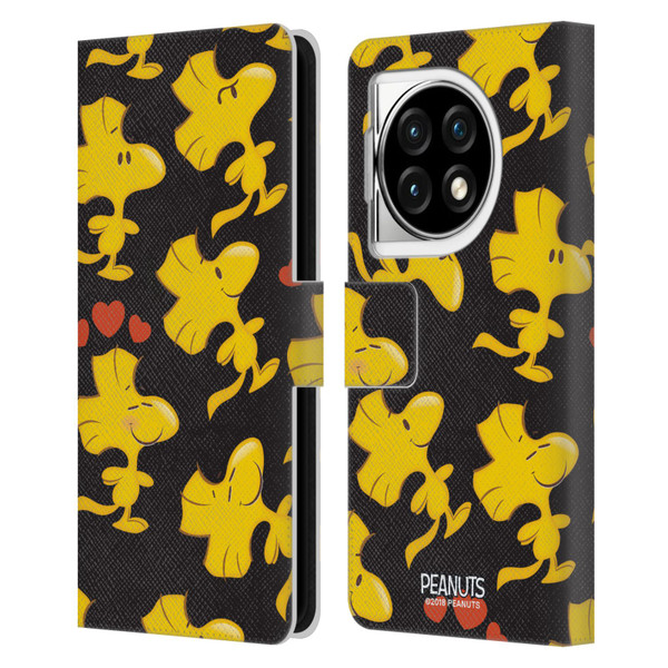 Peanuts Character Patterns Woodstock Leather Book Wallet Case Cover For OPPO OnePlus Ace 3 5G