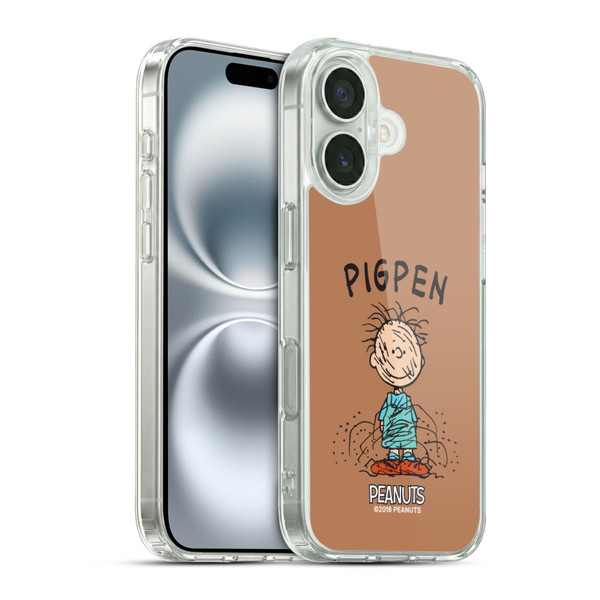 Peanuts Characters Pigpen Soft Gel Case for Apple iPhone 16 & MagSafe
