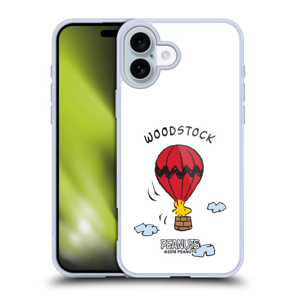 Peanuts Characters Woodstock Soft Gel Case for Apple iPhone 16 Plus