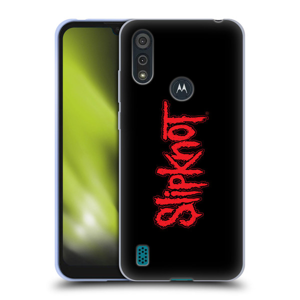 Slipknot Key Art Text Soft Gel Case for Motorola Moto E6s (2020)