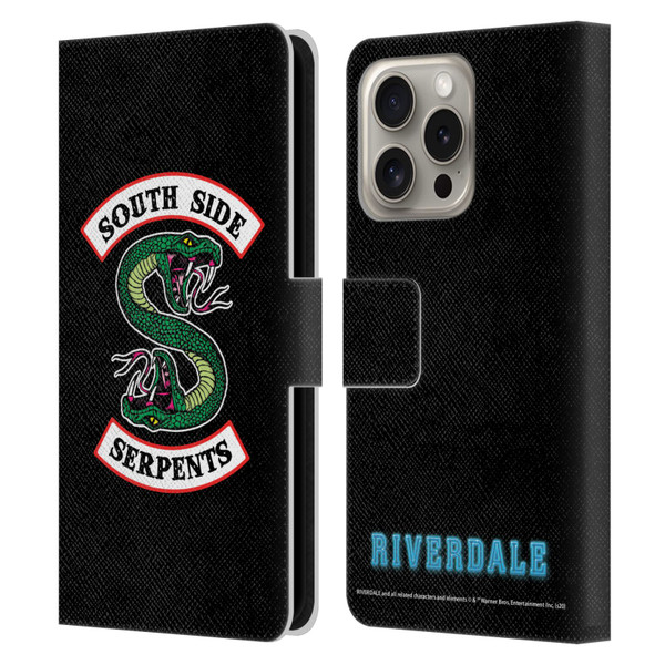 Riverdale Graphic Art South Side Serpents Leather Book Wallet Case Cover For Apple iPhone 16 Pro