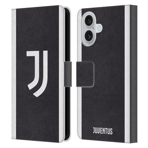 Juventus Football Club 2023/24 Match Kit Third Leather Book Wallet Case Cover For Apple iPhone 16