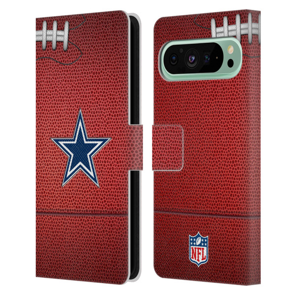 NFL Dallas Cowboys Graphics Football Leather Book Wallet Case Cover For Google Pixel 9 Pro XL