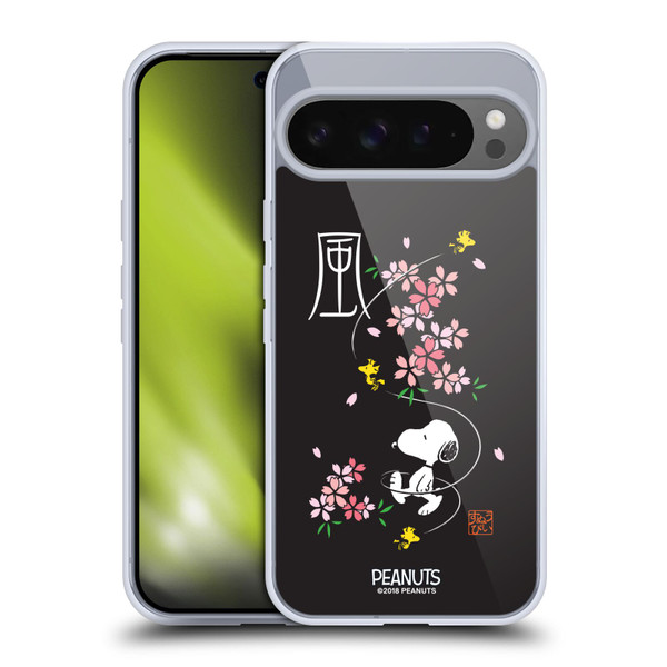 Peanuts Oriental Snoopy Cherry Blossoms Soft Gel Case for Google Pixel 9 Pro XL