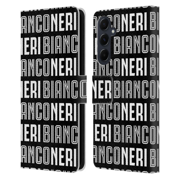 Juventus Football Club Type Bianconeri Leather Book Wallet Case Cover For Samsung Galaxy A55 5G