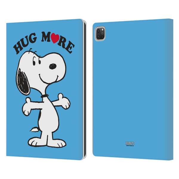Peanuts Snoopy Hug More Leather Book Wallet Case Cover For Apple iPad Pro 13 M4 2024