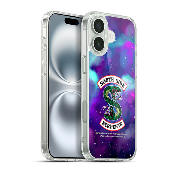 Riverdale South Side Serpents Nebula Logo 1 Soft Gel Case for Apple iPhone 16 Plus & MagSafe