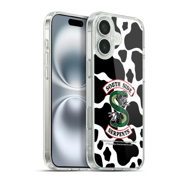 Riverdale South Side Serpents Cow Logo Soft Gel Case for Apple iPhone 16 Plus & MagSafe