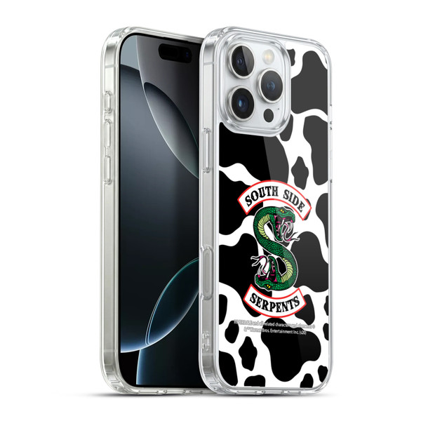 Riverdale South Side Serpents Cow Logo Soft Gel Case for Apple iPhone 16 Pro Max & MagSafe