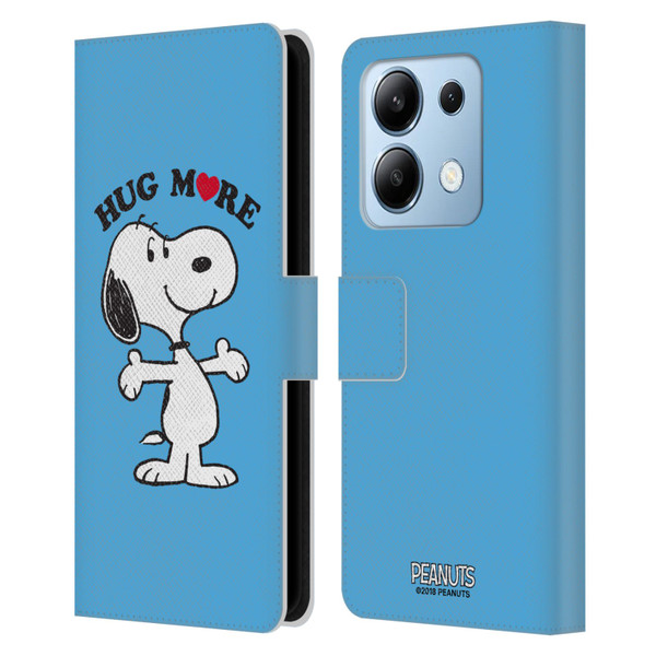 Peanuts Snoopy Hug More Leather Book Wallet Case Cover For Xiaomi Redmi Note 13/13 Pro 5G