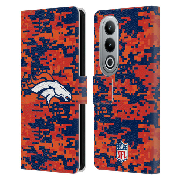 NFL Denver Broncos Graphics Digital Camouflage Leather Book Wallet Case Cover For OPPO OnePlus Ace 3V 5G