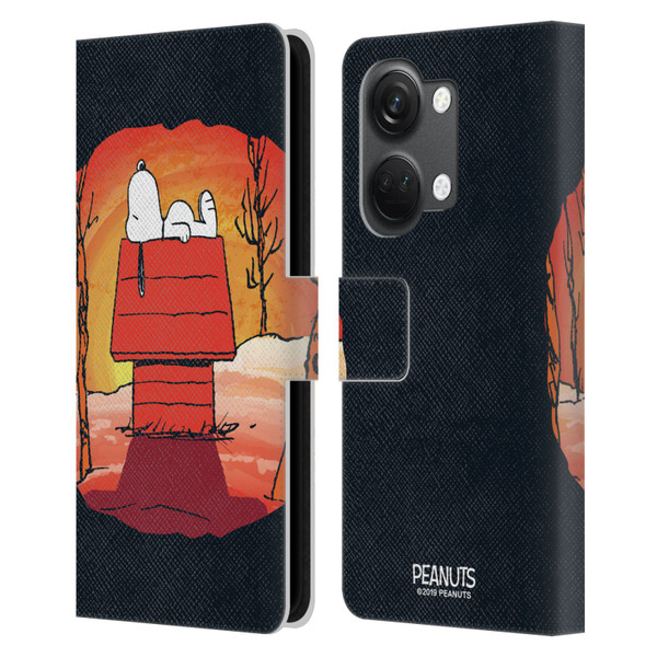 Peanuts Spooktacular Snoopy Leather Book Wallet Case Cover For OnePlus Nord 3 5G