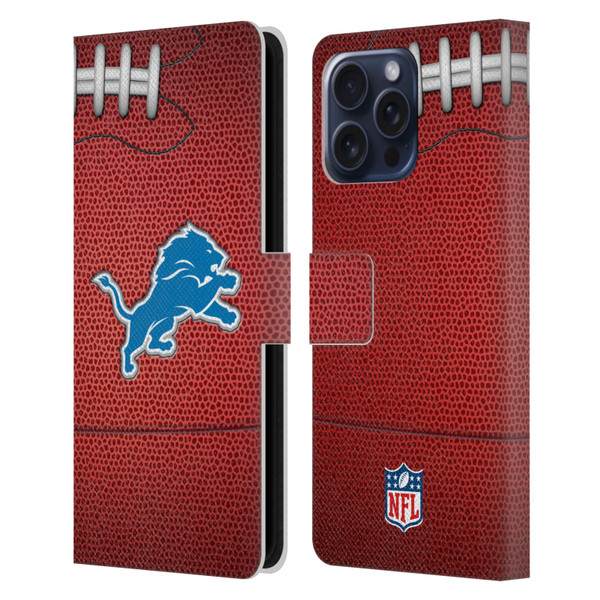 NFL Detroit Lions Graphics Football Leather Book Wallet Case Cover For Apple iPhone 16 Pro Max NFL Detroit Lions Graphics Football Leather Book Wallet Case Cover For Apple iPhone 16 Pro Max