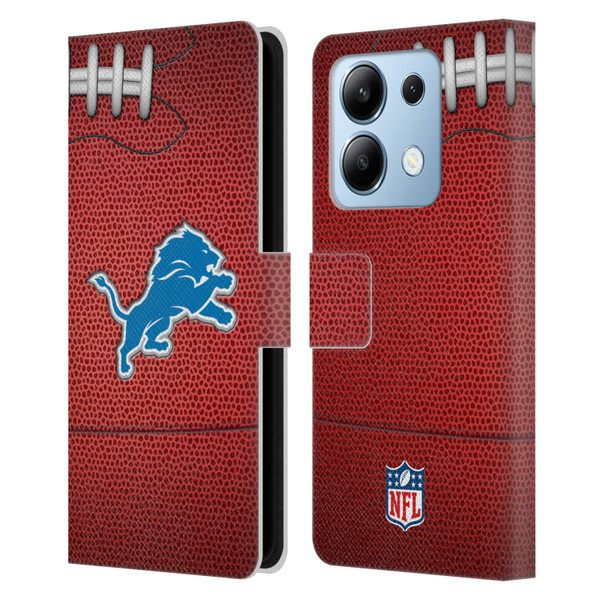 NFL Detroit Lions Graphics Football Leather Book Wallet Case Cover For Xiaomi Redmi Note 13/13 Pro 5G