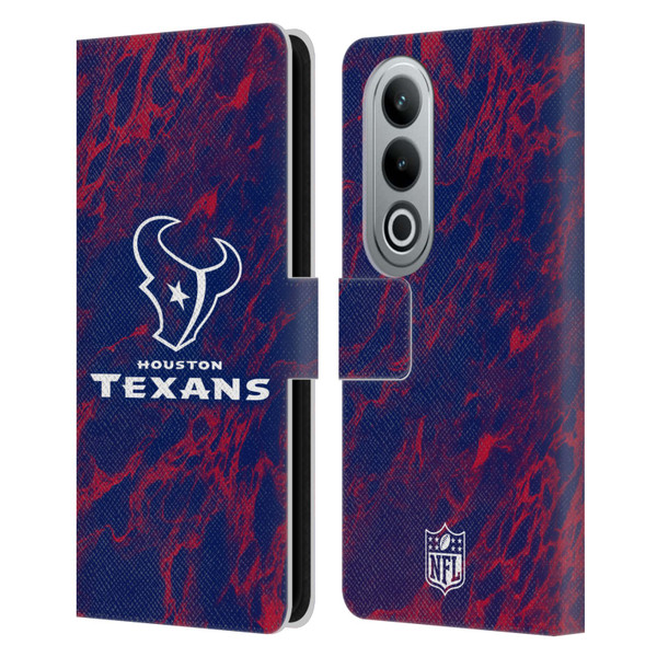NFL Houston Texans Graphics Coloured Marble Leather Book Wallet Case Cover For OPPO OnePlus Ace 3V 5G