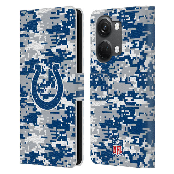 NFL Indianapolis Colts Graphics Digital Camouflage Leather Book Wallet Case Cover For OnePlus Nord 3 5G