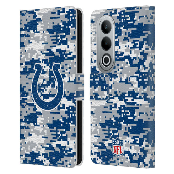 NFL Indianapolis Colts Graphics Digital Camouflage Leather Book Wallet Case Cover For OPPO OnePlus Ace 3V 5G