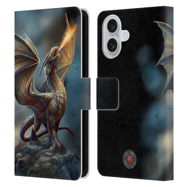 Anne Stokes Dragons Noble Leather Book Wallet Case Cover For Apple iPhone 16