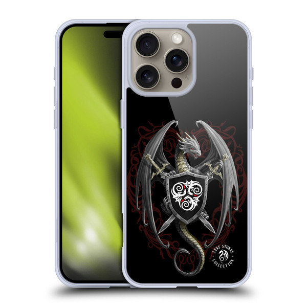 Anne Stokes Mix Fantasy Art Dragon Defender Soft Gel Case for Apple iPhone 16 Pro Max