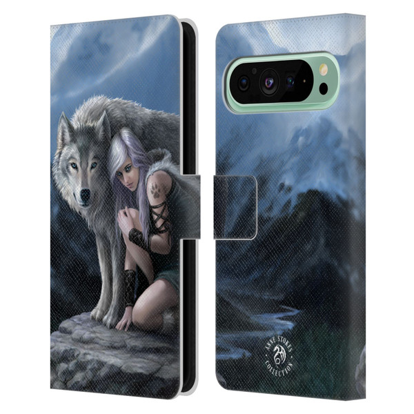 Anne Stokes Wolves Protector Leather Book Wallet Case Cover For Google Pixel 9 Pro XL