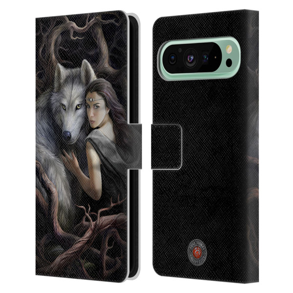 Anne Stokes Wolves 2 Soul Bond Leather Book Wallet Case Cover For Google Pixel 9 Pro XL