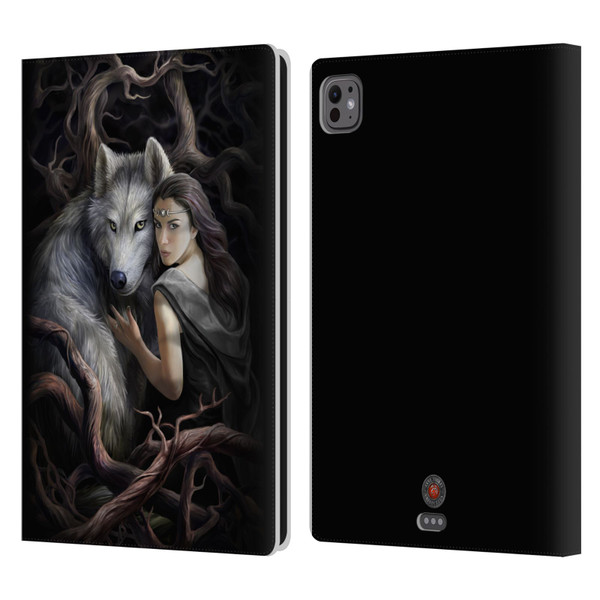 Anne Stokes Wolves 2 Soul Bond Leather Book Wallet Case Cover For Apple iPad Pro 11 M4 2024