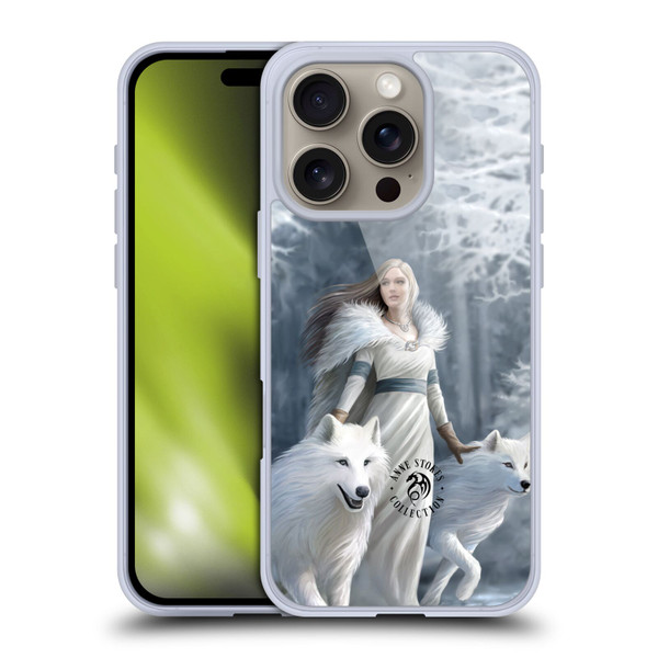 Anne Stokes Wolves Winter Guardians Soft Gel Case for Apple iPhone 16 Pro
