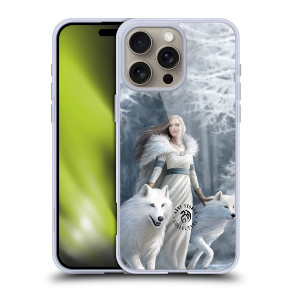 Anne Stokes Wolves Winter Guardians Soft Gel Case for Apple iPhone 16 Pro Max