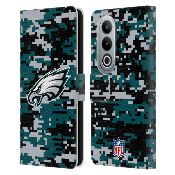 NFL Philadelphia Eagles Graphics Digital Camouflage Leather Book Wallet Case Cover For OPPO OnePlus Ace 3V 5G