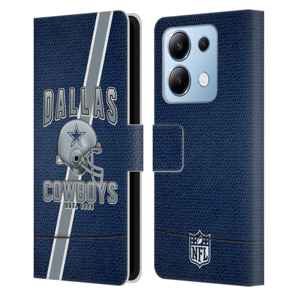 NFL Dallas Cowboys Logo Art Football Stripes Leather Book Wallet Case Cover For Xiaomi Redmi Note 13/13 Pro 5G