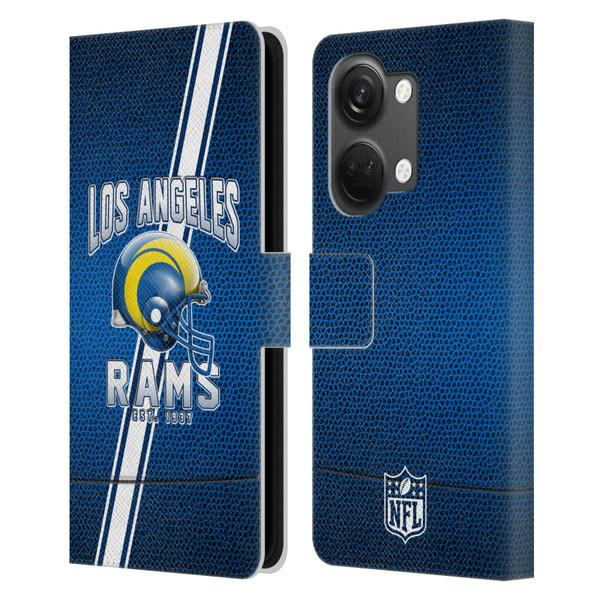 NFL Los Angeles Rams Logo Art Football Stripes 100th Leather Book Wallet Case Cover For OnePlus Nord 3 5G