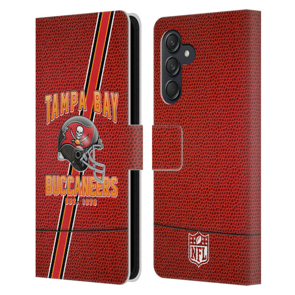 NFL Tampa Bay Buccaneers Logo Art Football Stripes Leather Book Wallet Case Cover For Samsung Galaxy M55 5G