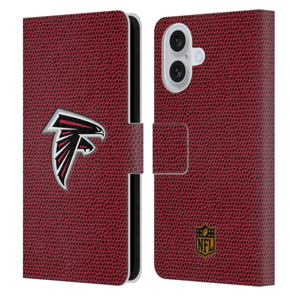 NFL Atlanta Falcons Logo Football Leather Book Wallet Case Cover For Apple iPhone 16