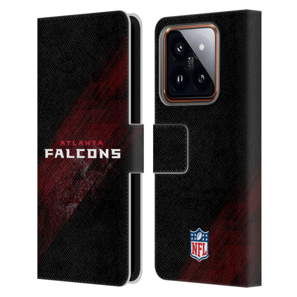 NFL Atlanta Falcons Logo Blur Leather Book Wallet Case Cover For Xiaomi 14