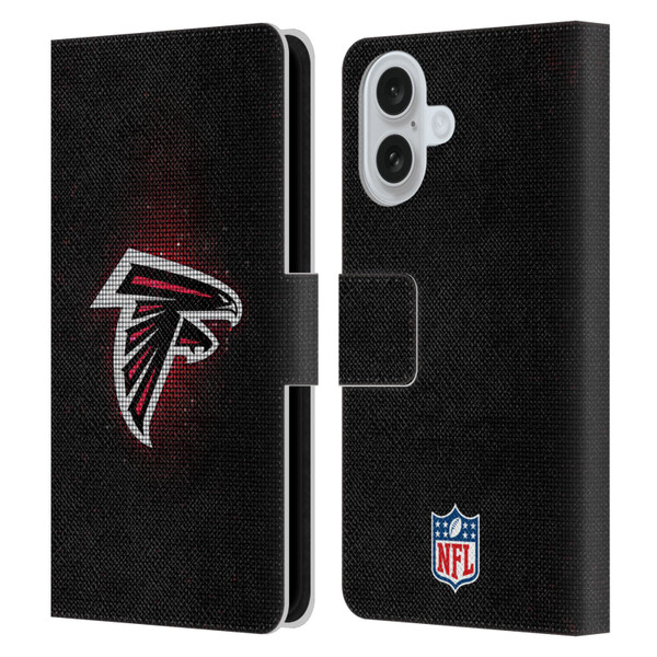NFL Atlanta Falcons Artwork LED Leather Book Wallet Case Cover For Apple iPhone 16