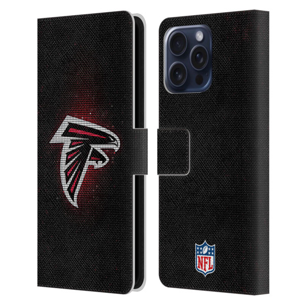 NFL Atlanta Falcons Artwork LED Leather Book Wallet Case Cover For Apple iPhone 16 Pro Max