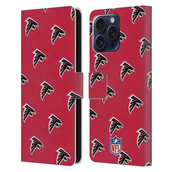 NFL Atlanta Falcons Artwork Patterns Leather Book Wallet Case Cover For Apple iPhone 16 Pro Max