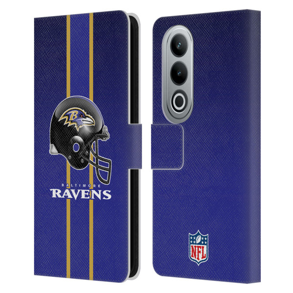 NFL Baltimore Ravens Logo Helmet Leather Book Wallet Case Cover For OPPO OnePlus Ace 3V 5G