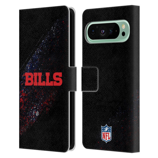 NFL Buffalo Bills Logo Blur Leather Book Wallet Case Cover For Google Pixel 9 Pro XL