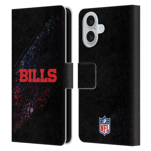 NFL Buffalo Bills Logo Blur Leather Book Wallet Case Cover For Apple iPhone 16