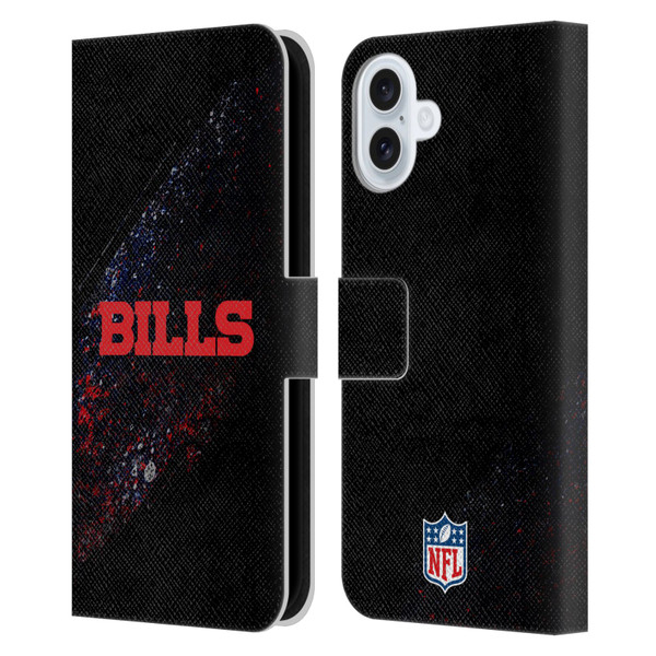 NFL Buffalo Bills Logo Blur Leather Book Wallet Case Cover For Apple iPhone 16 Plus