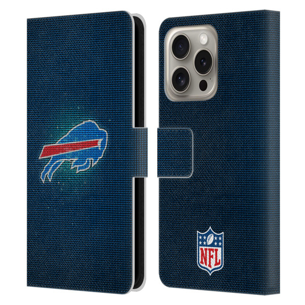 NFL Buffalo Bills Artwork LED Leather Book Wallet Case Cover For Apple iPhone 16 Pro
