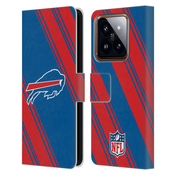 NFL Buffalo Bills Artwork Stripes Leather Book Wallet Case Cover For Xiaomi 14