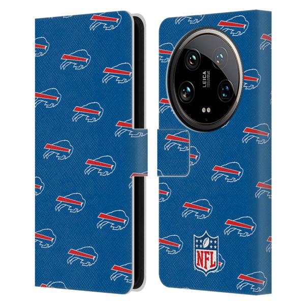 NFL Buffalo Bills Artwork Patterns Leather Book Wallet Case Cover For Xiaomi 14 Ultra