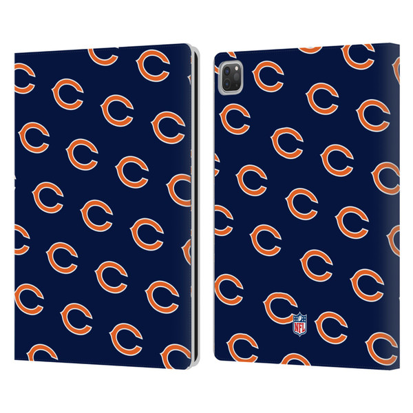 NFL Chicago Bears Artwork Patterns Leather Book Wallet Case Cover For Apple iPad Pro 13 M4 2024