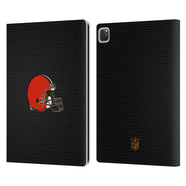 NFL Cleveland Browns Logo Football Leather Book Wallet Case Cover For Apple iPad Pro 13 M4 2024