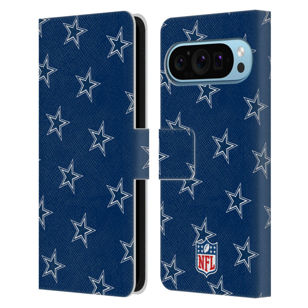 NFL Dallas Cowboys Artwork Patterns Leather Book Wallet Case Cover For Google Pixel 9 / Pixel 9 Pro