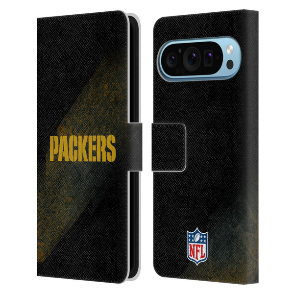 NFL Green Bay Packers Logo Blur Leather Book Wallet Case Cover For Google Pixel 9 / Pixel 9 Pro